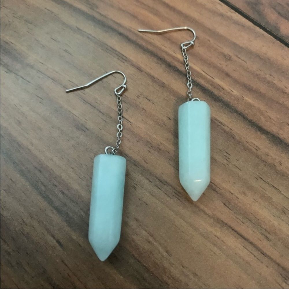 Express Turquoise/Silver Drop Earrings